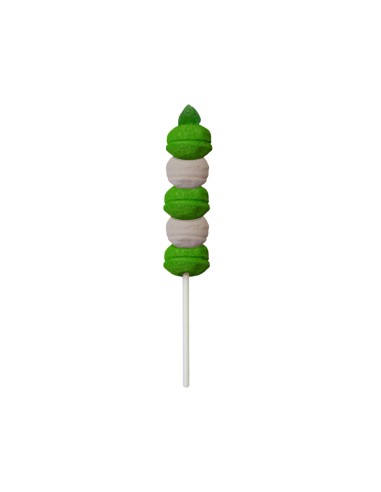 12 Mini-Marshmallow-Spieße grün 26 gr