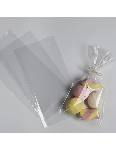 100 Bustine trasparenti porta confetti caramelle 20x25 cm