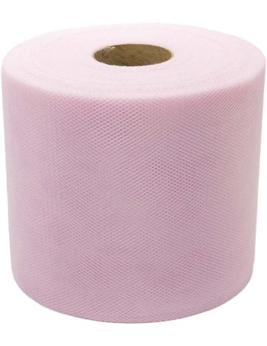 Bobina Di Tulle Lilla, Larghezza 12,5 Cm X 100 Metri, Per Decorazioni Feste E Composizioni Floreali