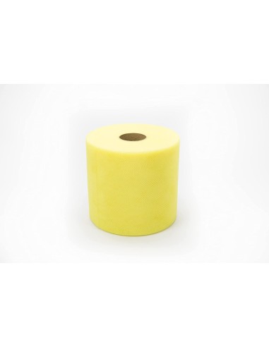 Rolle aus gelbem Tüll, 100 Meter x Höhe 12,5 cm – Rolle