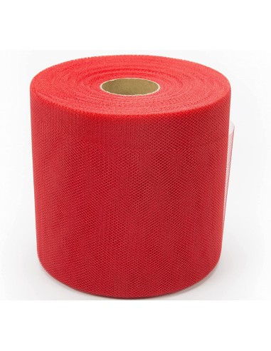 Rotolo Velo Tulle Rosso 100 Metri X...