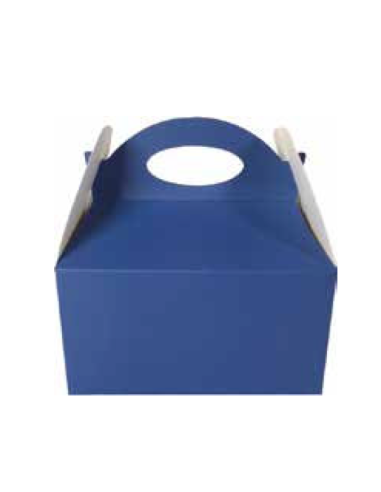 Blaue Bonbonschachtel für gezuckerte Mandeln/Süßigkeiten oder kleine Geschenke, 16 x 16 x 10,5 cm