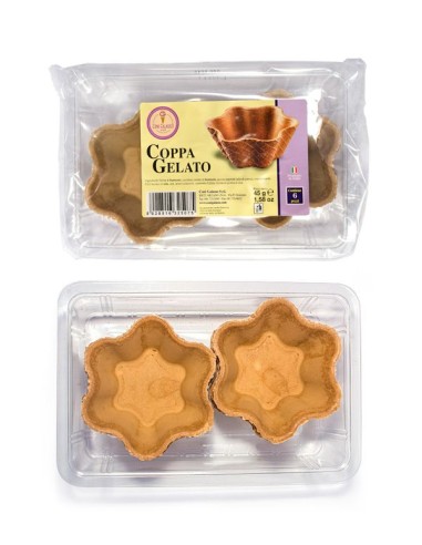 6 Schüsseln Galasso-Blätterteigeis 45 gr