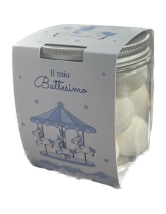 Glas mit Marshmallow Taufe...