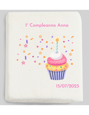 Marshmallow Compleanno Lui/Lei personalizzato Mini Quadrati 40pz