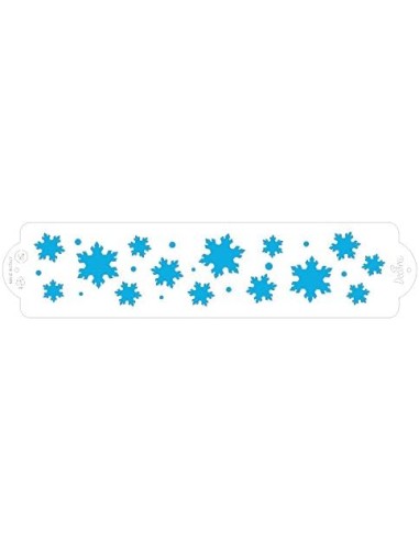 Frozen Star Schablone 7x30 cm aus Kunststoff