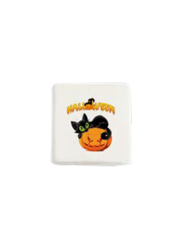 Mini-Quadrat-Marshmallows mit Halloween-Aufdruck, 20 Stück