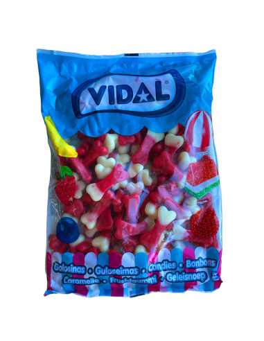 Vidal Gummibonbons in Form von Knochen 1 kg Halloween-Party