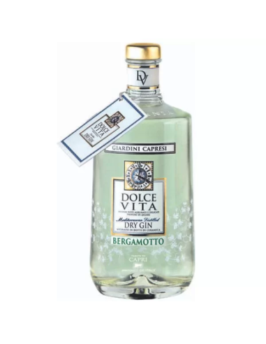 Trockener Gin Dolce Vita Bergamotte Giardini Capresi 1 Liter