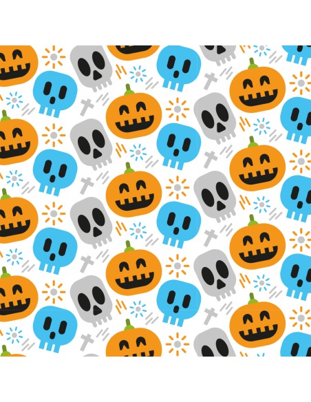 20 Halloween-Kürbis- und Totenkopf-Beutel für Leckereien und Süßigkeiten