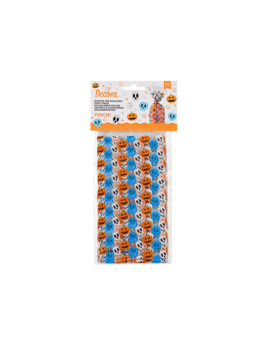 Mud Pie Sacchetto Caramelle LED Per Bambini A Forma Di Zucca - Borsa Halloween Per Dolcetto O Scherzetto