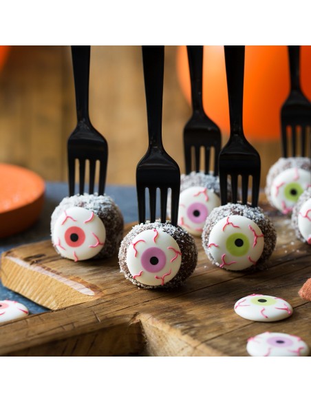 Confezione 12 Occhi Spaventosi in zucchero per halloween - Decorazioni Dolci