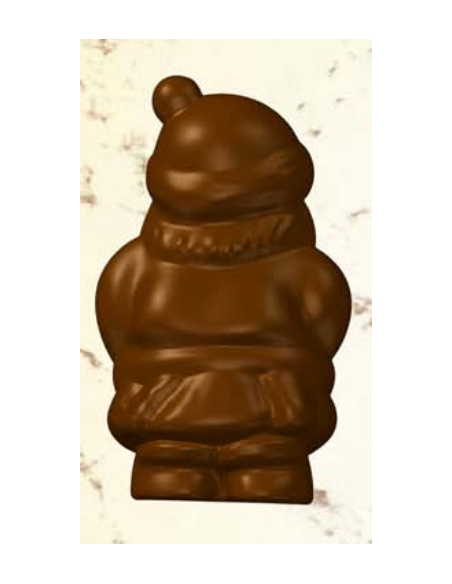 Schokoladenform Weihnachtsmann hinten 220X132 GR. 250
