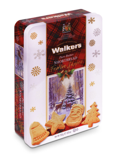 Walkers Scottish Christmas Biscuits Blechdose 250 gr
