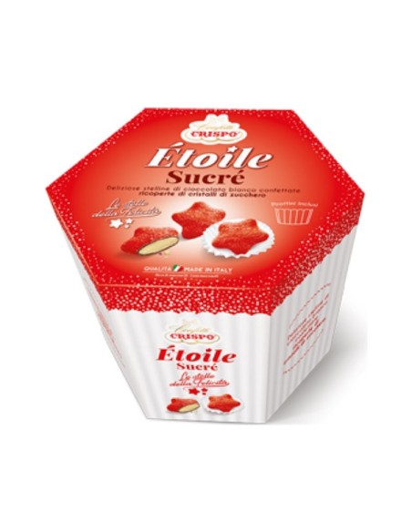 500gr Etoile Sucré Crispo Stelle Della Felicità Rosso con pirottino