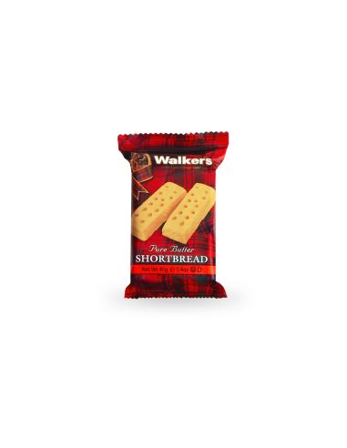 Walkers Fingers Snack Two Shortbread Scottish Biscuits - 1 x 40 Gr