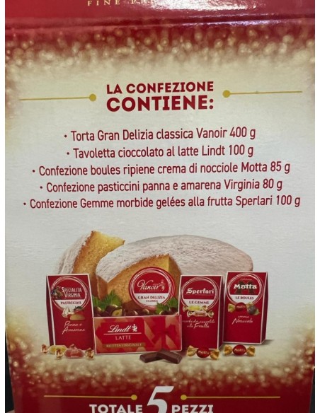 Geschenkbox „Vanoir Christmas Star“ Weihnachts-Lebensmittelkorb 5-teilig