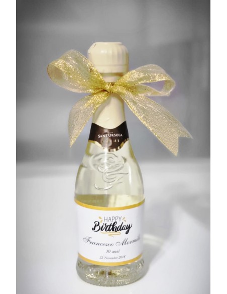 Sant'Orsola 200ml: Prosecco con Etichetta Personalizzata Compleanno
