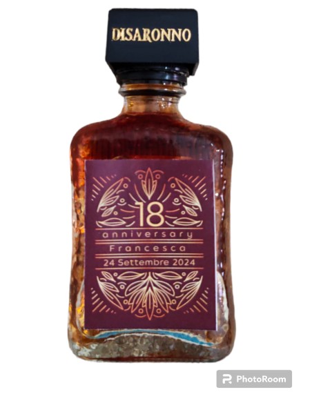 Amaretto Disaronno Personalisiert Mignon Cl 5 18 Jahre - Geburtstag