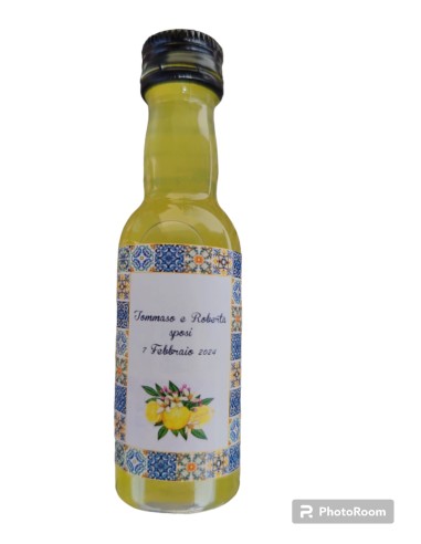 Bottiglia Limoncello Mignon etichetta...