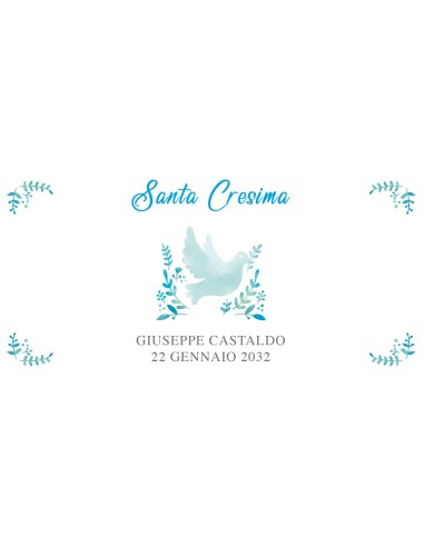 Sant'Orsola rosè 200ml: Prosecco con Etichetta Personalizzata Cresima