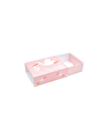 Scatola Portaconfetti nascita Bambina 10x8x2.5 cm