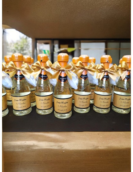 Sant'Orsola 200 ml: Prosecco mit personalisiertem Etikett 18 Jahre + Konfetti und Band