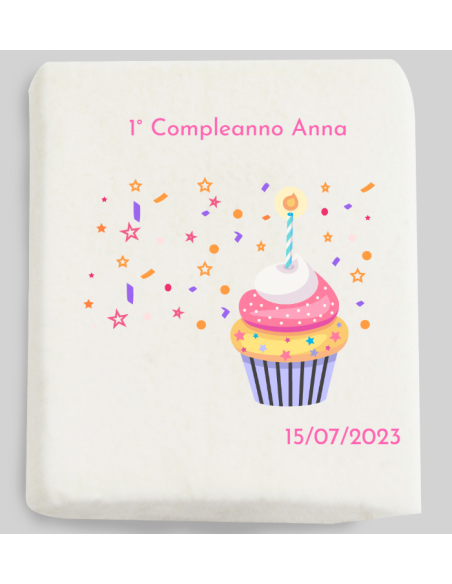 Marshmallow Compleanno Lei/Lui personalizzato Quadrati 4,5 cm