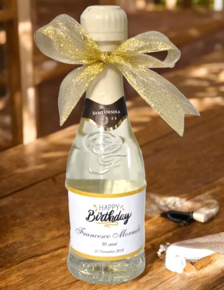 Sant'Orsola 200ml: Prosecco con Etichetta Personalizzata Compleanno