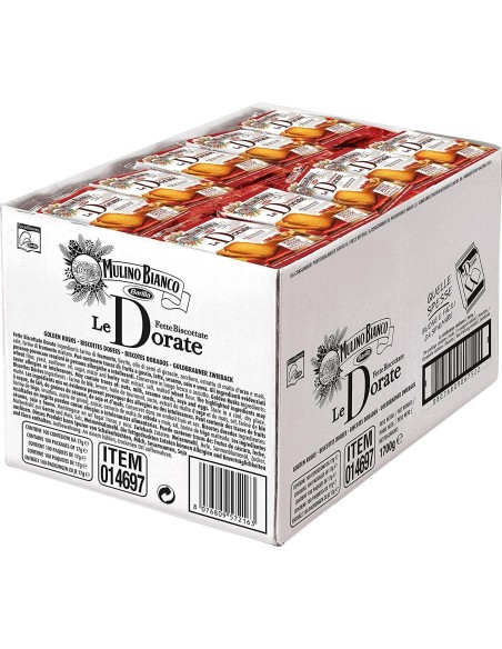 100 Packungen mit zwei Golden Mulino Bianco Zwieback (1,7 kg)
