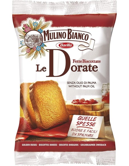100 Packungen mit zwei Golden Mulino Bianco Zwieback (1,7 kg)