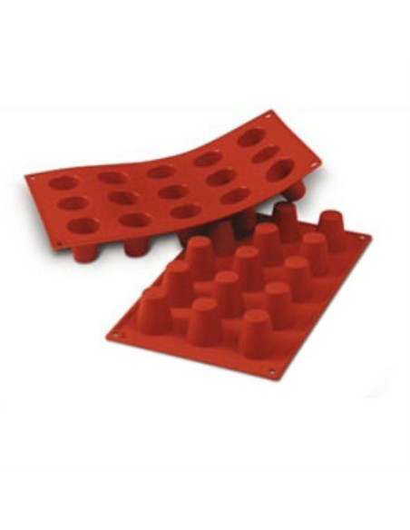 Stampo in silicone babà piccoli 35xh38 mm Silikomart