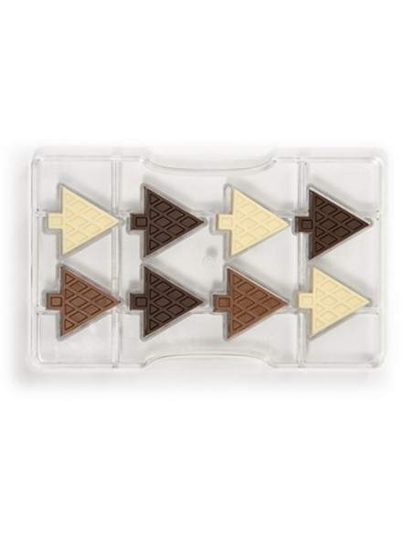 Stampo cioccolatino abete con rombi