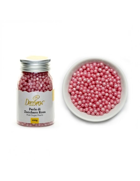 Rosa Zuckerperlen 100 gr