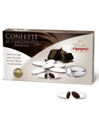 Crispo Confetti al cioccolato Fondente bianchi 1 kg