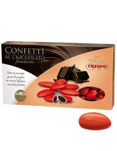 Crispo Confetti al Cioccolato Fondente Rossi 1Kg