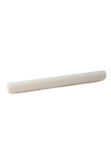 Weißes glattes Nudelholz 40 cm