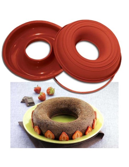 Glatte Donut-Silikonform