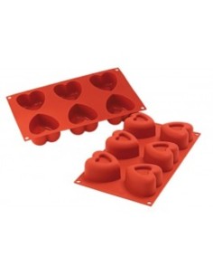 6 savarin herz silikonform