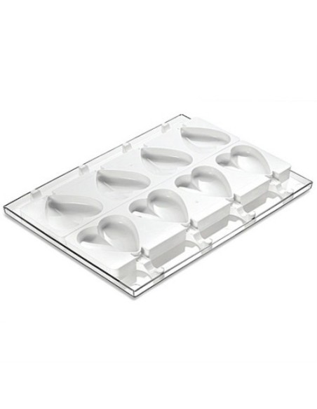 Set 2 stampi in silicone cuore heart