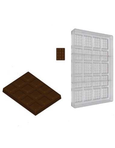 Schokoladenform Minitafel 6gr 40x30xh5 mm