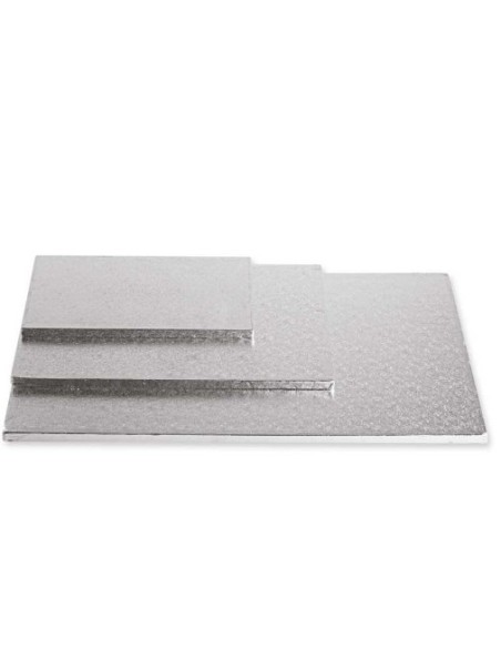 Sottotorta rettangolare argentato 40 CM