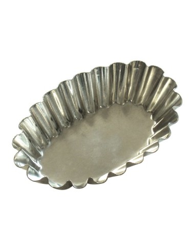 Lockige Form Ovales Aluminium 7x4,8xh1,5 cm