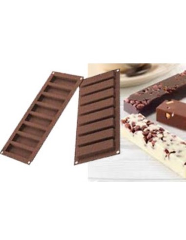 Stampo in silicone barrette di cioccolato