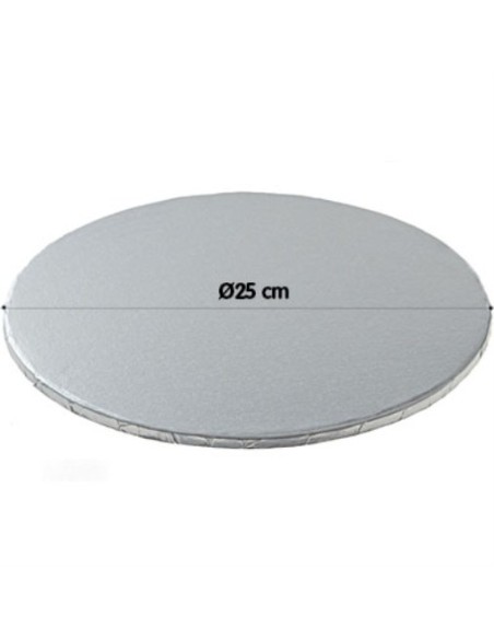 Runder silberner Tortenständer 25CM