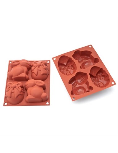 Stampo silicone terracotta Coniglio-Uovo