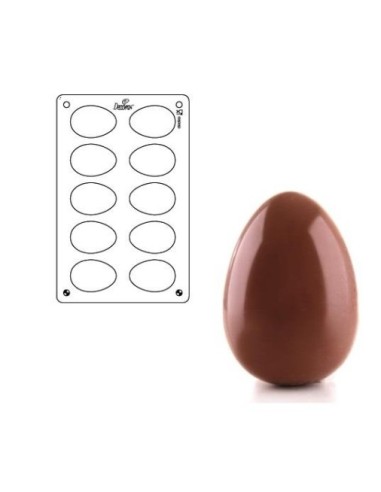 Stampo uovo di cioccolato in policarbonato 30 Gr