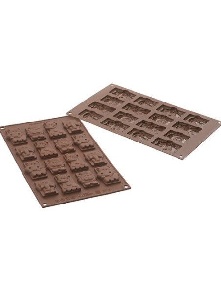 Stampo in silicone Choco Tags Safari
