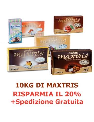 Kit risparmio confetti per confettata Maxtris 10kg