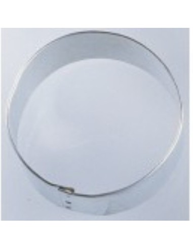 Anello tondo in acciaio inox 24xh4,5 cm